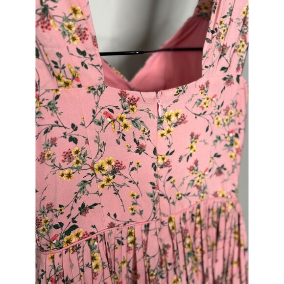 NEW Gal Meets Glam Sarah Sleeveless Midi Dress Pink Floral Garden Party Size 2‎ - Picture 8 of 11